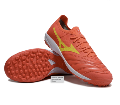 16. Mizuno TF – Coral/Amarillo