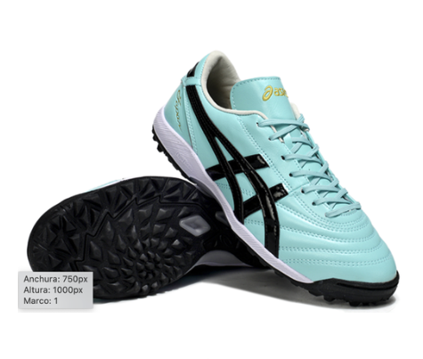 3. Asics TF – Turquesa/Negro
