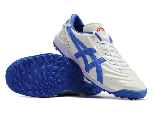 4. Asics TF – Blanco/Azul Royal