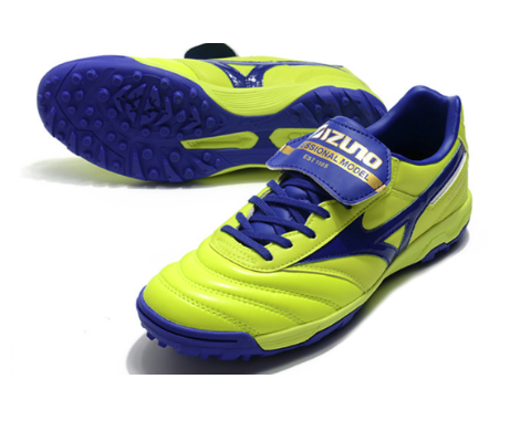 50. Mizuno Morelia TF – Verde Neón/Azul Royal