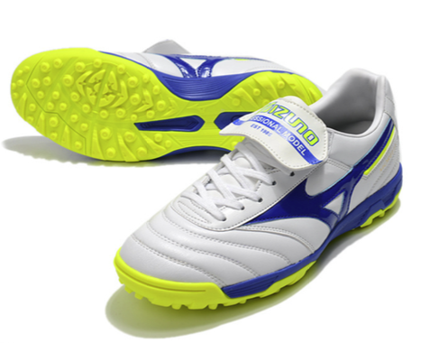 53. Mizuno Morelia TF – Blanco/Azul Royal/Amarillo
