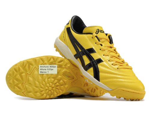 9. Asics TF – Amarillo/Negro